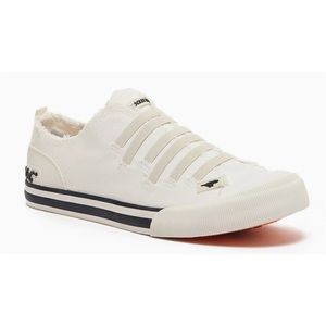 Rocket Dog Joint  Off White Canvas Sneaker Size 8